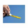 Brady Laminate Printable Tags Polypropylene 0.594 in H x 5.04 in W Yellow 100/PK HSLT-5000-0.600-YL